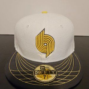 New Era 59Fifty Portland Trail Blazers Fitted Ball Cap- Size 7 1/4